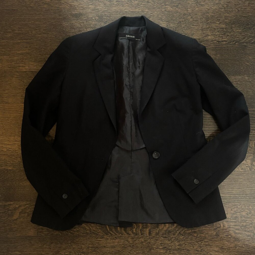 Zara Basic Black Blazer